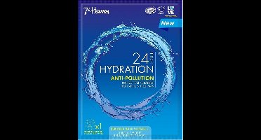 7th Heaven Bamboe Gezichtsmasker 24H Hydraterende Masker - 1 Stuk