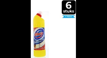 Glorix - Toiletreiniger - Original - Dikke bleek - 750ml x 6