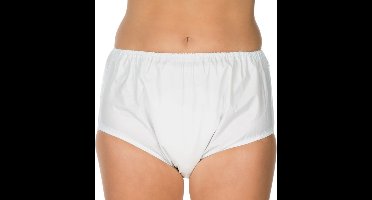 Suprima 1205 Incontinentiebroekje PVC slip, UNISEX, wit (52) (heupomtrek 124 cm)