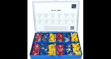 Vogt Verbindungstechnik 4045 Assortiment kabelschoenen 0.50 mm² - 6 mm² Rood, Blauw, Geel 520 stuk(s)