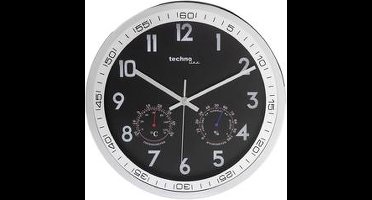Techno Line WT 7981 Wandklok Kwarts 300 mm x 5 cm Chroom