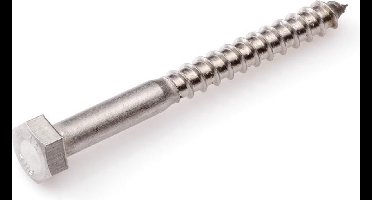 houtdraadbout 6x 70 inox A2 din 571 (100st)