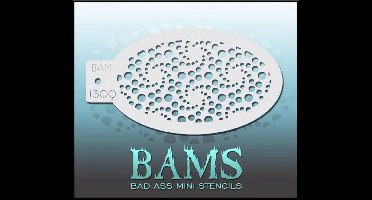 Bad Ass BAM - Schmink stencil 1309 / Schminksjabloon
