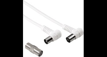 Hama 00205299 coax-kabel 1,5 m Coaxiaal Wit