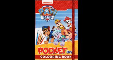 Pocket kleurboek met elastiek Paw Patrol - Rood