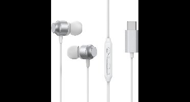 Joyroom JR-EC06 - In-ear koptelefoon - Hi-Fi Geluid - USB-C - Srebrna Kleur