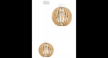 Hanglamp Loft Hout E27 Enkel Lichtpunt