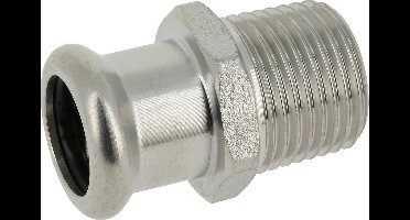 Bonfix Press - RVS 316 - perskoppeling - Punstuk - 1" x 35 mm - buitendraad - KIWA - DVGW - WRAS keur