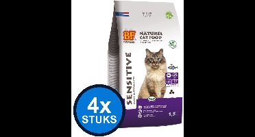 4x Biofood Premium Sensitive Coat/Stomach - Kattenvoeding - 1.5kg