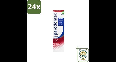 Parodontax – Tandpasta – Extra Fresh – 75 ml - Voordeelverpakking - 24 stuks - Frisheid mond - Tandpasta met fluoride