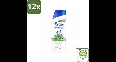 Head & Shoulders – 2-in-1 – Menthol Fresh – 300 ml - Voordeelverpakking - 12 stuks - Anti-roos shampoo - 2-in-1 shampoo