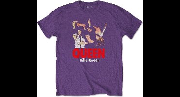 Queen Heren Tshirt -S- Killer Queen Paars