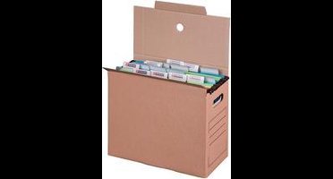 10 x SMARTBOXPRO hangmappen-archiefdoos - bruin - (B)160 mm