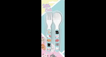 Kids Licensing Babybestek Little Cats Junior Blauw/wit 2-delig
