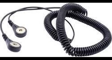 Quadrios ESD-aardingskabel 3.60 m Drukknop 4 mm