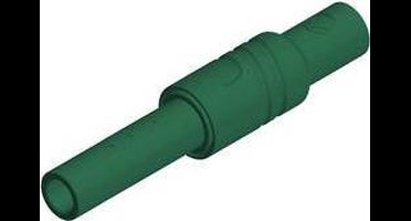 SKS Hirschmann KUN S Veiligheids-lamelstekker, female Bus, recht Stift-Ø: 4 mm Groen 1 stuk(s)