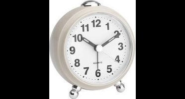 TFA Dostmann 60.1030.09 - Wekker - Analoog - Retro-look - Stil uurwerk - Snooze - Achtergrondverlichting - Kunststof - Beige