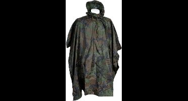 Fosco poncho woodland camo