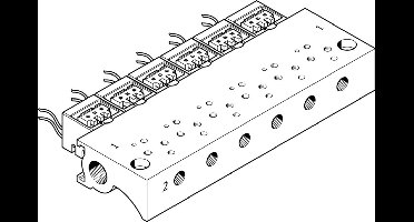 Festo Verdeelstuk - 197230 - P2U85