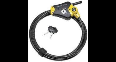 Masterlock Python - Kabelslot - 180cm x 10mm - 4 sleutels - Zwart