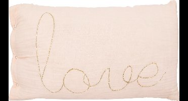 Atmosphera Kids Lili Love kussen - 40x30cm - lichtroze