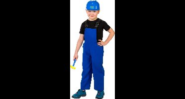 Bouwvakkers Verkleedkostuum - overall - blauw - voor kinderen - werkman 116