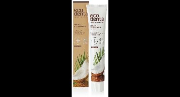 Ecodenta - Tandpasta Organic Coconut - 4 x 75 ml - Voordeelverpakking