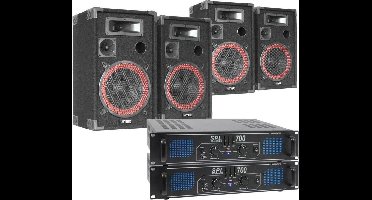 Dubbele XEN3510 Geluidsset. 4 speakers. 2 versterkers