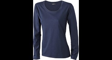 Daiber Dames/dames T-Shirt met lange mouwen (Medium Long-Sleeved) (Marine)