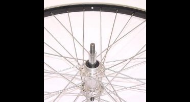 Roland achterwiel 28 vast freewh Alu AS26 zwart zink spk