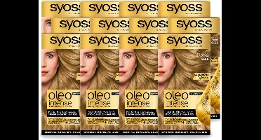 12 x SYOSS - Oleo Intense 8-86 Golden Dark Blond - Haarverf - Zonder Ammoniak - Grijsdekking - Langdurige Kleur - Voordeelverpakking - 12 stuks