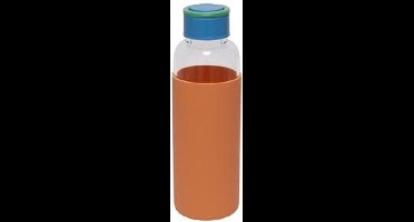 Fisura Waterfles Eco Friendly 6,5 X 20,5 Cm 480 Ml Glas Oranje