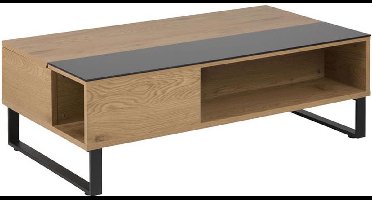Allan salontafel 60x110 cm eiken - zwart.