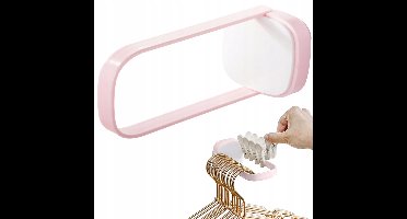 Pingyang Rongrong Handicraft - Kapstok - Muurbevestiging - Dubbele Organizer - Roze
