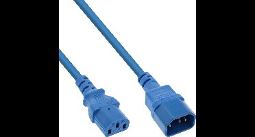 C13 - C14 stroomkabel voor UPS/PDU | 3x 0,75mm | blauw | 0,50 meter