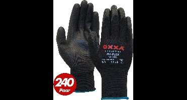 OXXA PU-Flex 14-086 werkhandschoen - 240 paar - XL - Zwart - PU/Nylon