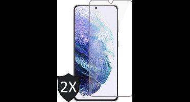 Screenprotector geschikt voor Samsung Galaxy S21 Plus - Gehard Glas Beschermglas Tempered Glass Screen Protector - 2 Stuks