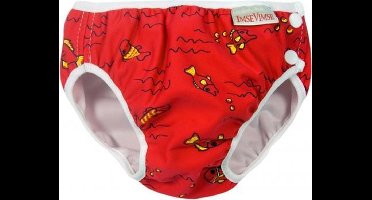 ImseVimse wasbare Zwemluier - Red Fish - M 7-10 kg - rood