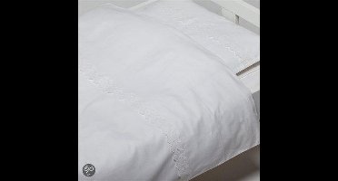 Briljant Baby Dekbedovertrek voor Wieg 60x80 - Beauty - Wit