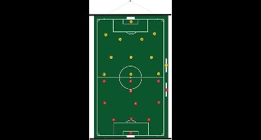 Tactiekbord oprolbaar - voetbal - 74 x 100 cm