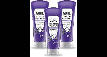 3 x Guhl - Haarmasker - Zilverglans & Verzorging Anti-Geel - 200 ml - Voordeelverpakking - 3 stuks