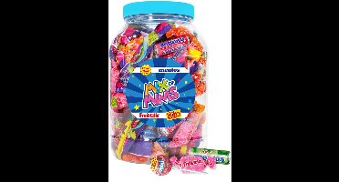Ultimate mini's mix 1310g - snoeppot met uitdeelzakjes - snoepzakjes voor verjaardagsfeestjes