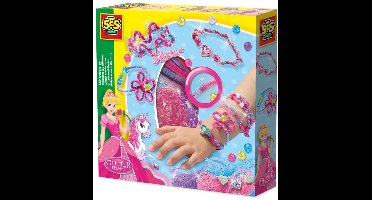 SES Creative Glitter Armbanden met Glitter Gaasdraad en Chenilledraad - Voor Meisjes vanaf 4 Jaar - Armbandjes Maken - Schoencadeautjes Sinterklaas