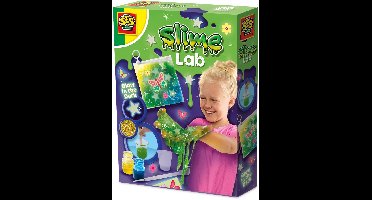 SES Creative Slime Lab Slijm Glow in the Dark - Zelf Maken met Sterren - Vanaf 8 Jaar - Schoencadeautjes Sinterklaas