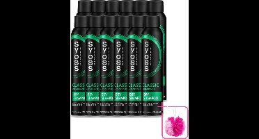 12 x SYOSS - AntiGrease Droogshampoo - Shampoo - Langdurige Styling - 200ml - Bulkverpakking - Droogshampoo - Vetvrij haar