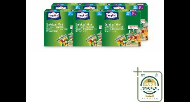 6 x Toppits – Safeloc Mini Zip-Zakjes – 40 Zakjes - Wasstrips - Mini Zakjes - Lekvrij - Herbruikbaar - Herbruikbare Zakjes - Droge Opslag