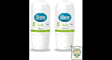 2 x Odorex - Deodorant Roller - Natural Fresh - Natuurlijke Frisheid - 50 ml - Deodorant Roller - Alcoholvrije Deodorant - Natuurlijke Frisheid - Zweetgeur Bestrijding - Huidbescherming