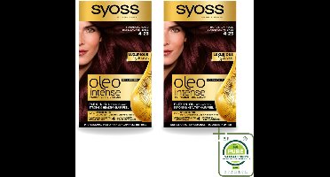2 x SYOSS - Oleo Intense 4-23 - Haarverf - Permanente Haarkleuring - Bordeaux Rood - Langdurige Kleur - Grootverpakking - Haarkleur - Bordeauxrood - Permanent Haarkleuren - Haarverzorging - Haarverf Zonder Ammoniak