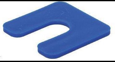 GB Wig stelplaten met sleuf GB-34744   4 mm (192x)blauw