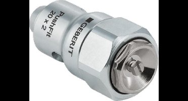 GEB afpersstop Pushfit, v/buisdiam 16mm, m/afsl, m/ontluchter